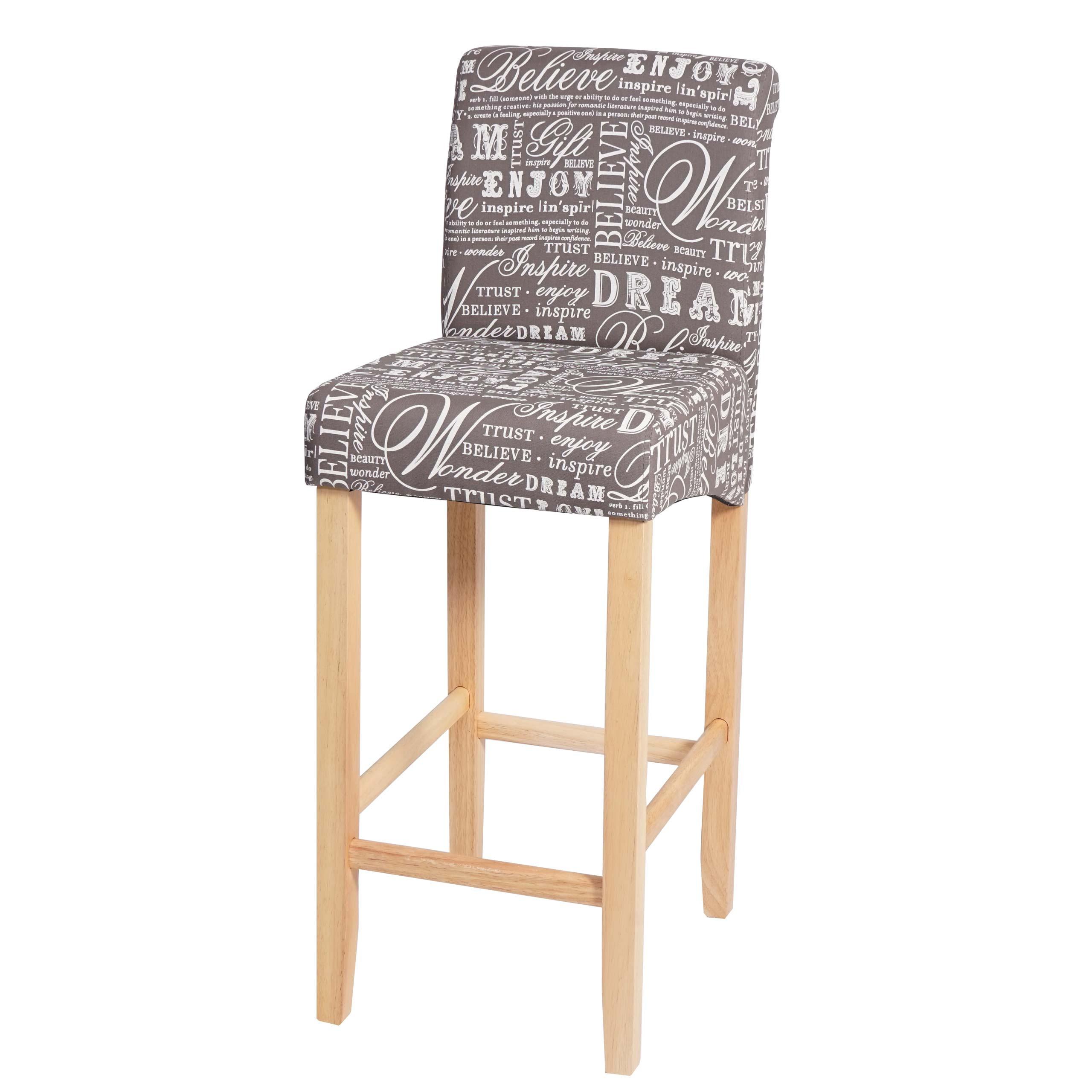 BARHOCKER Grau - Grau, Textil (39/105/53cm) - MCW