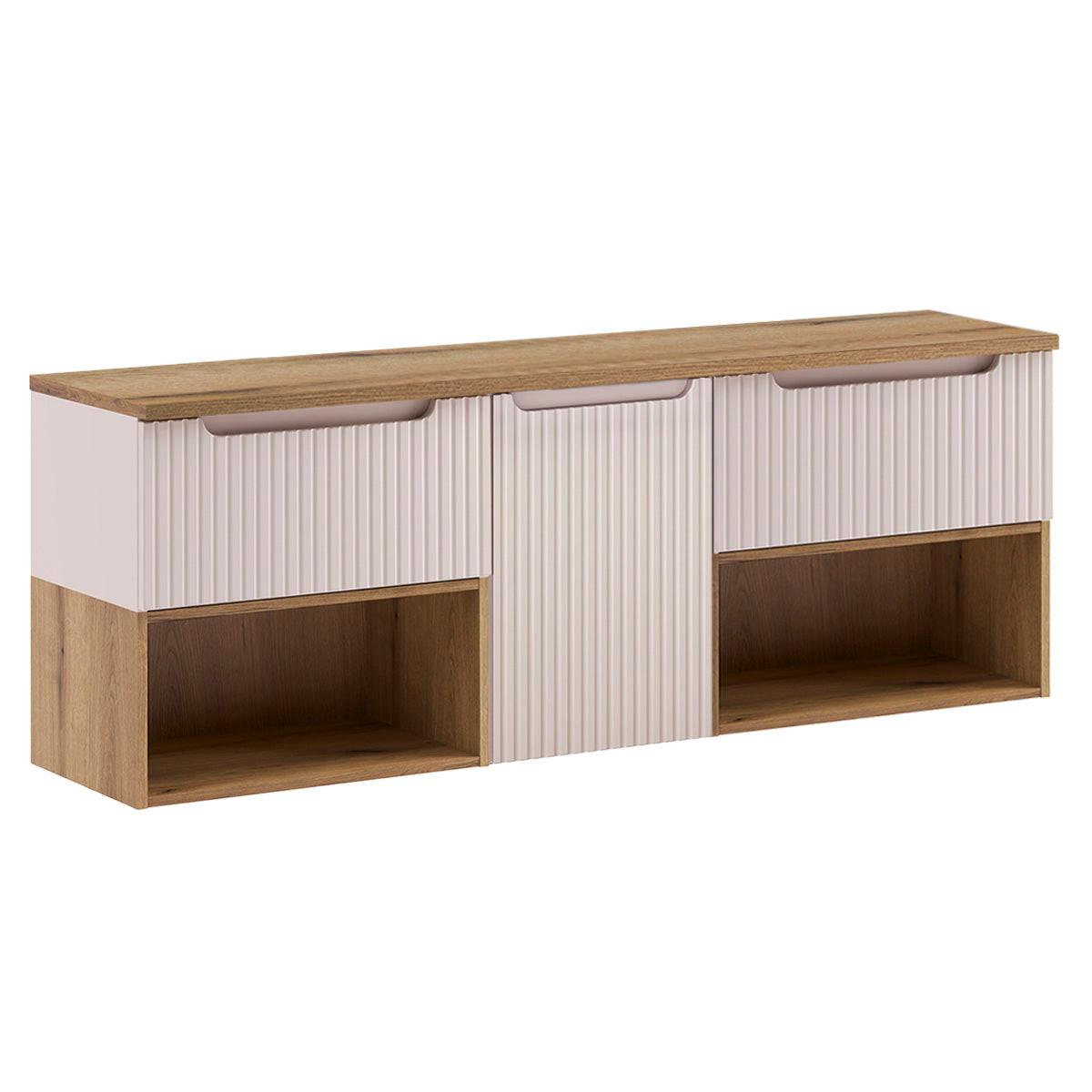 WASCHTISCHUNTERSCHRANK 160.4cm Riva Kaschmir - Beige, Holzwerkstoff (160.4/60/40cm) - Petits-meubles