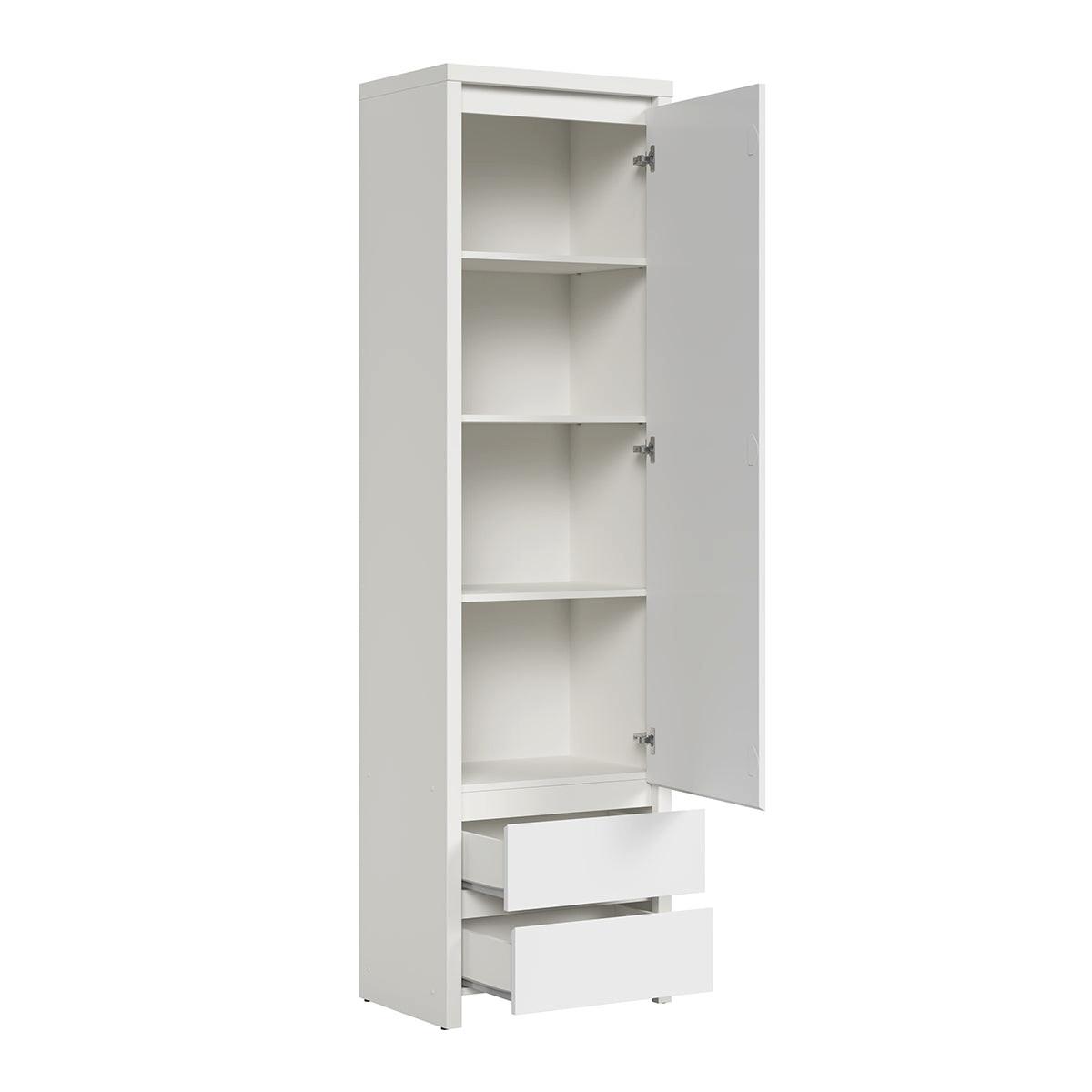 SCHRANK 1 Tür Soren Weiß matt - Weiß, Holzwerkstoff (56/200.5/40.5cm) - Petits-meubles