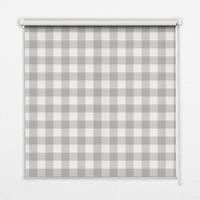 INNENROLLO - Fensterrollo - Rollo - 140x140 cm - Graue Karos - Grau, Kunststoff (140/140/0.5cm) - TULUP