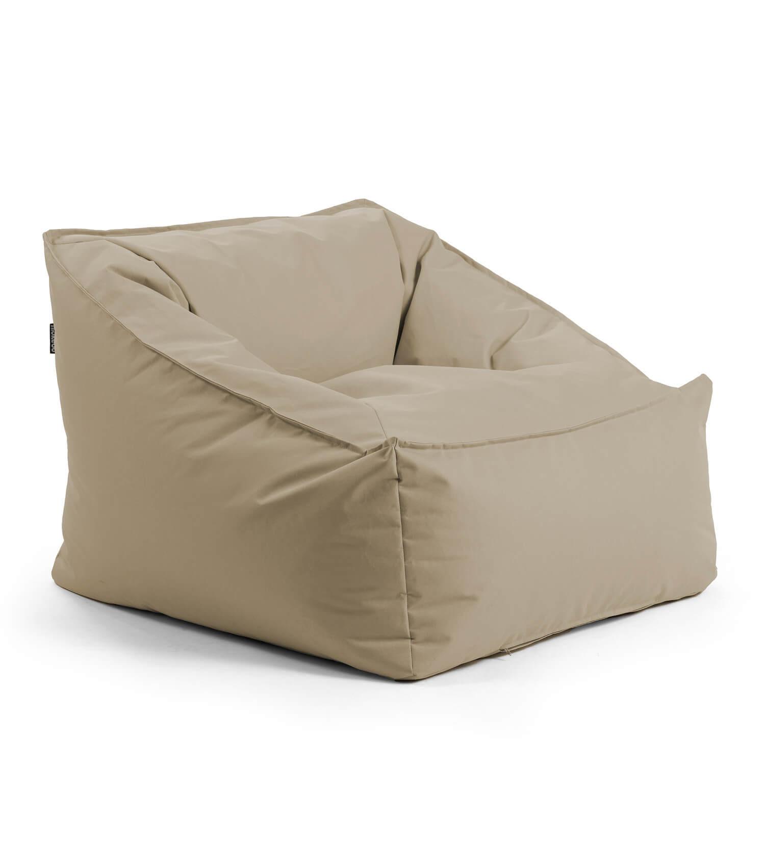 OUTDOOR SITZSACK Der Sunnyboy - Beige, Textil (80/60/83cm) - Mokebo