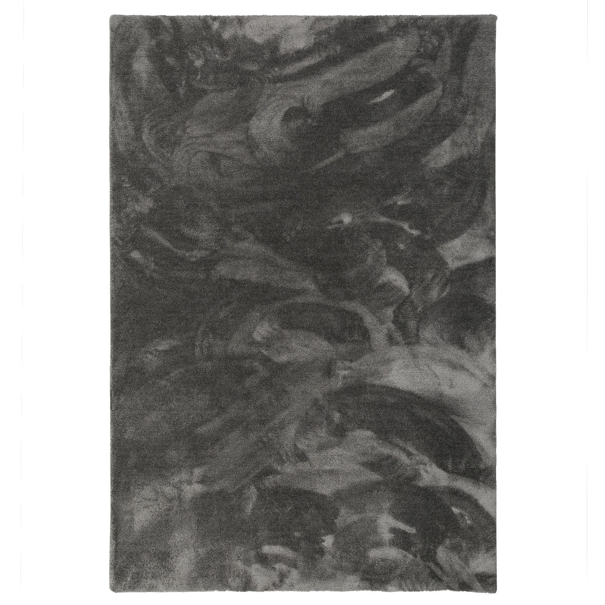 LUXUS HOCHFLOR SHAGGY TEPPICH VELVET - Anthrazit, Textil (80/160cm) - Snapstyle