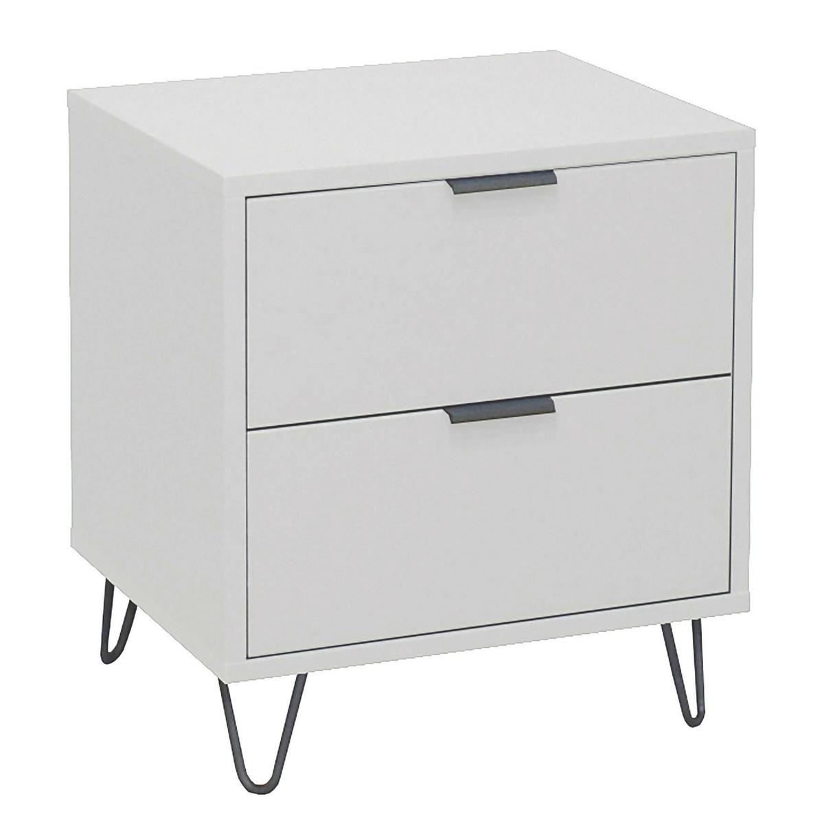 KOMMODE Erna 51x45x62 Kreidegrau matt Lack - Hellgrau, Holzwerkstoff (51/62/45cm) - 58aufmkessel