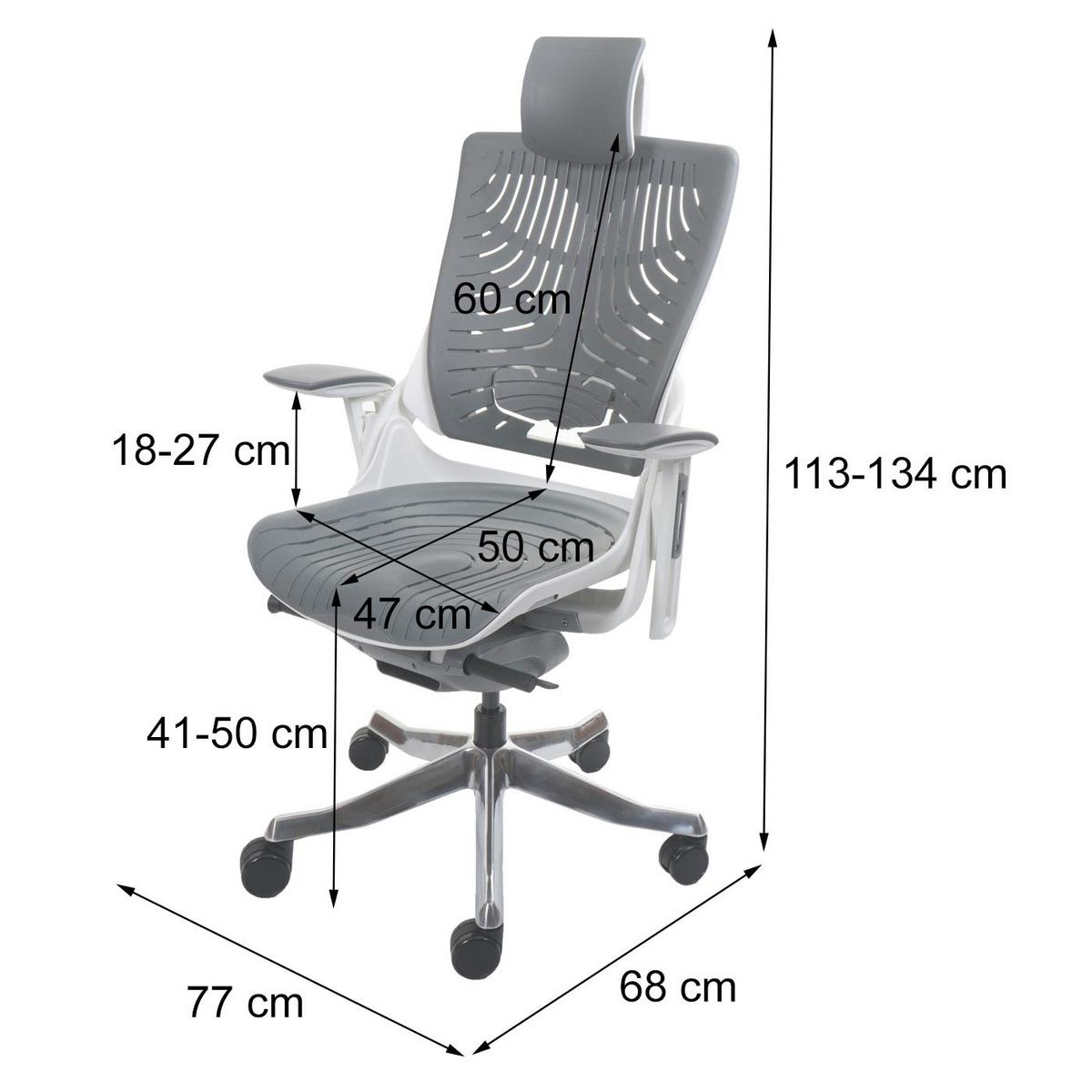 BÜROSTUHL MERRYFAIR 2B Orange - Orange, Kunststoff (77/134/68cm) - MCW