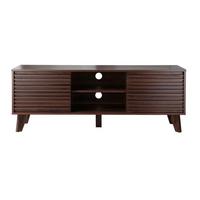 TV-MÖBEL mit Fronten in laminiertem Holz-Effekt fribourg 39/51,5/135 cm - Nussbaumfarben, Holzwerkstoff (39/51.5/135cm) - Calicosy
