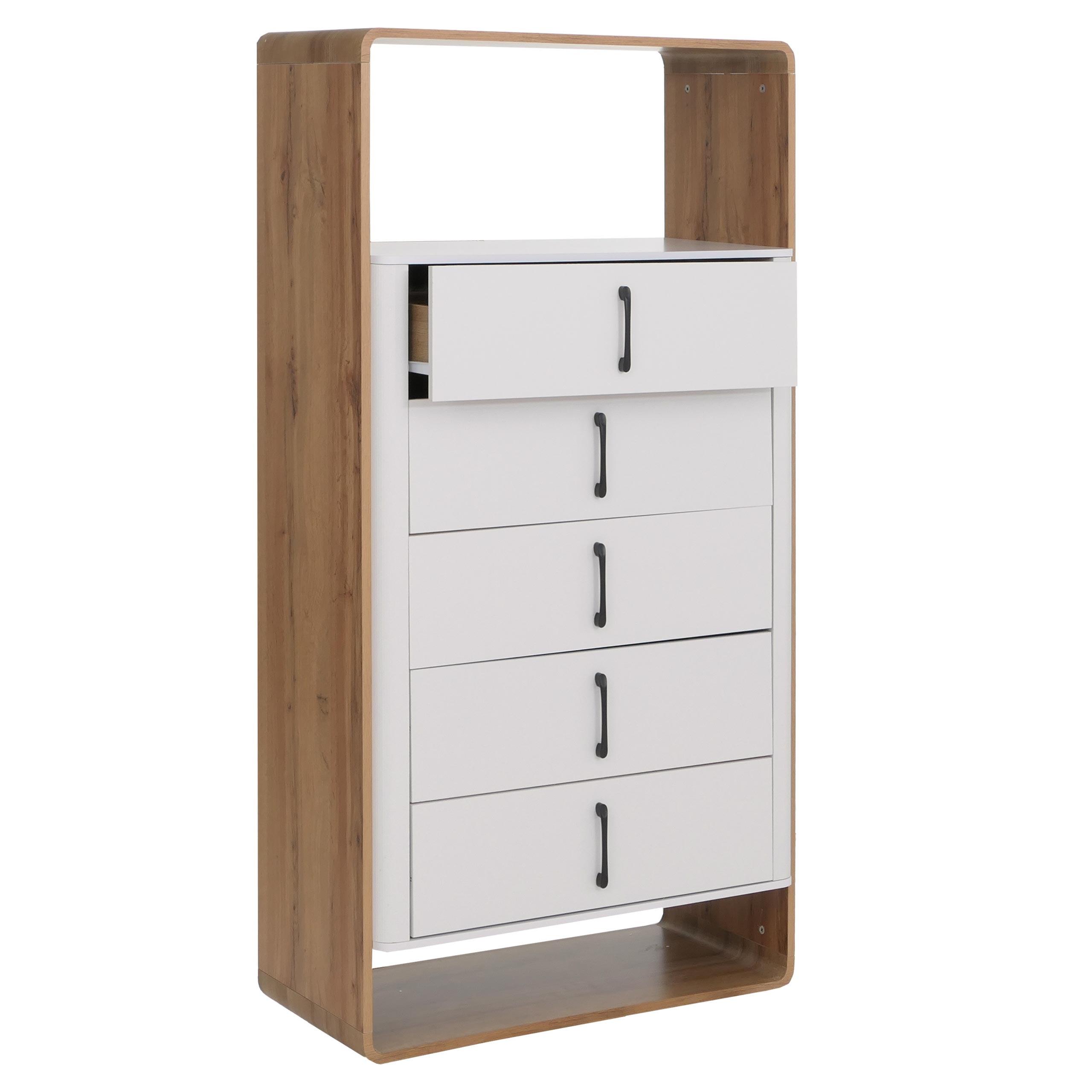 HIGHBOARD Weiß - Weiß, Holz (80/155/41cm) - MCW