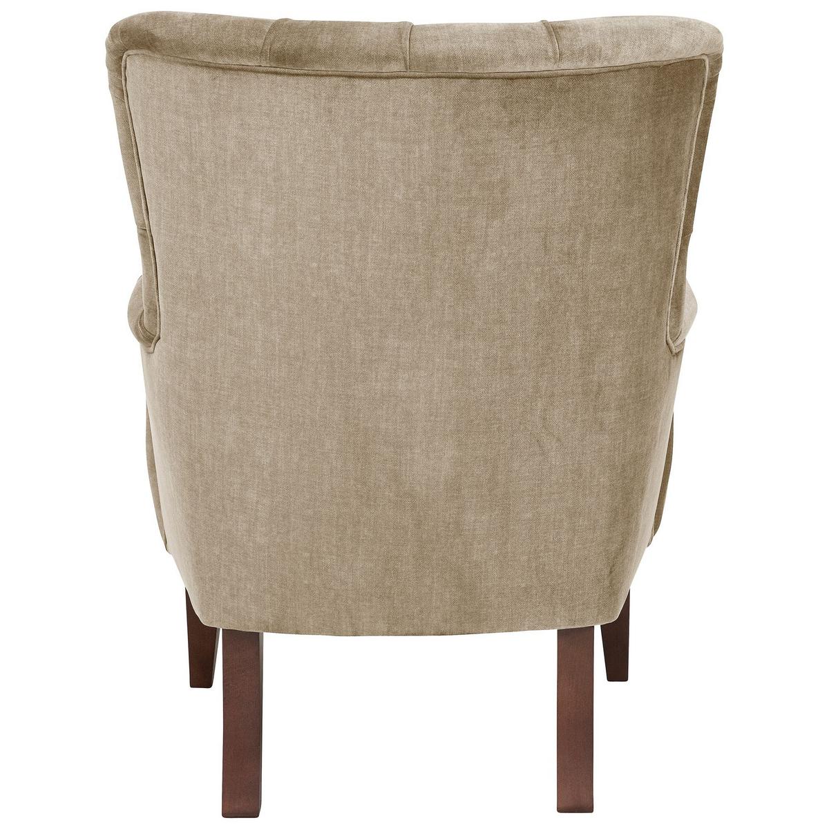 POLSTERSESSEL Kaiya Samtvelours beige - Beige, Kunststoff (71/97/82cm) - 58aufmkessel