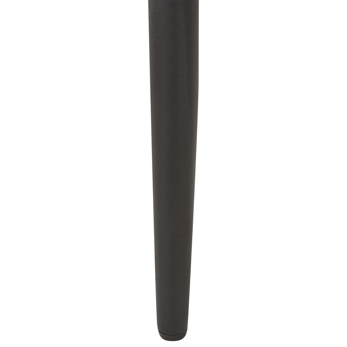 ESSZIMMERSTUHL 2er-Set Samtstoff dunkelgrau Wellston - Schwarz/Grau, Textil (60/84/61cm) - Beliani