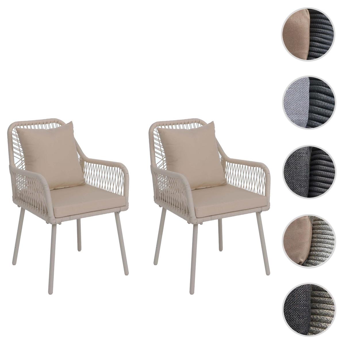 GARTENSTUHL Cremeweiß - Creme, Textil (54/81/62cm) - MCW