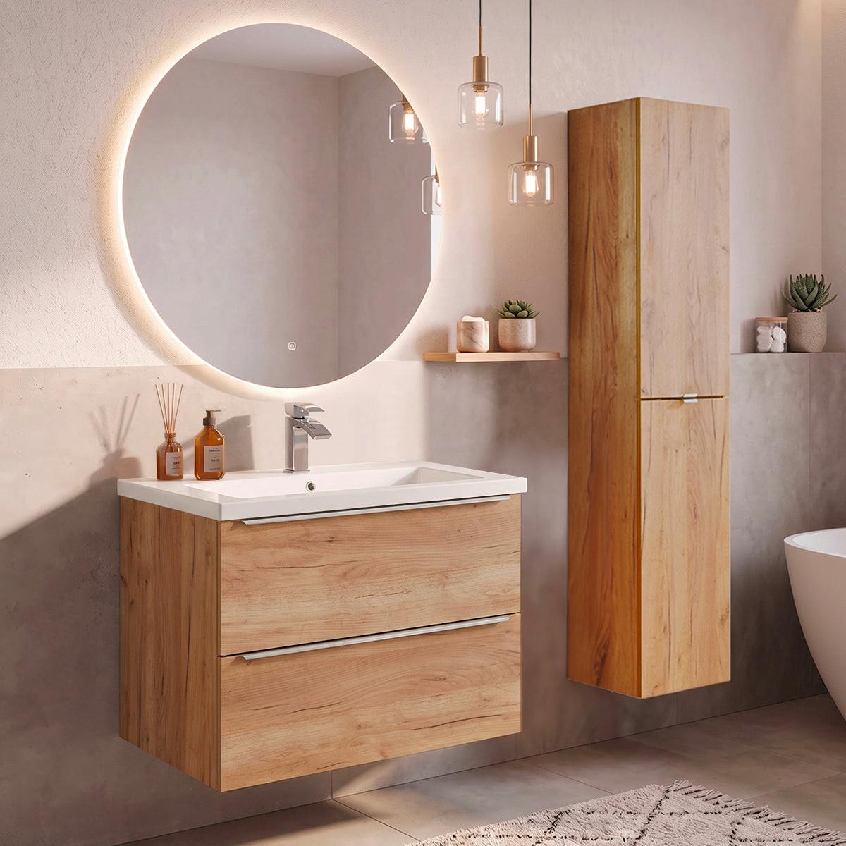 WASCHTISCH 80cm April Holz - Braun, Holzwerkstoff (80/57/46cm) - Petits-meubles