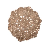 TEPPICH geflochten Bucak 120/120 cm - Beige, Naturmaterialien (120/120cm) - Beliani