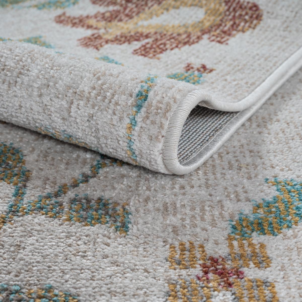 TEPPICH Outdoor Vintage LIMMAT Polypropylen Creme 120 x 120 cm - Beige, Textil (120/120cm) - KADIMA DESIGN