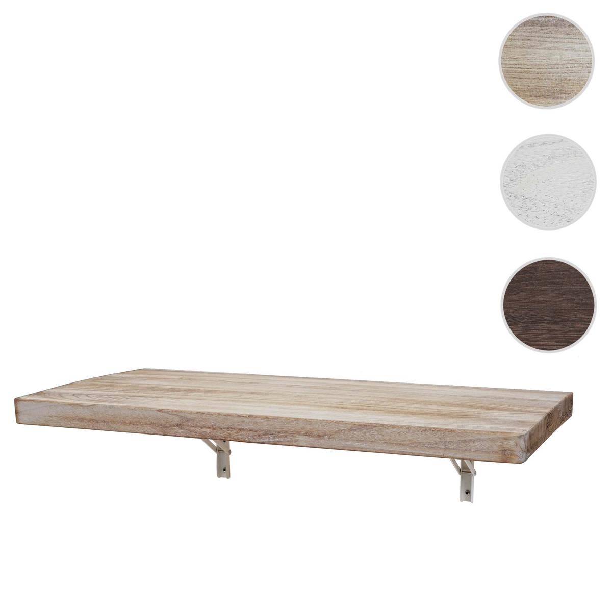 WANDTISCH KLAPPBAR rechteckig Braun, Beige - Beige/Braun, Holz (100/20/50cm) - MCW