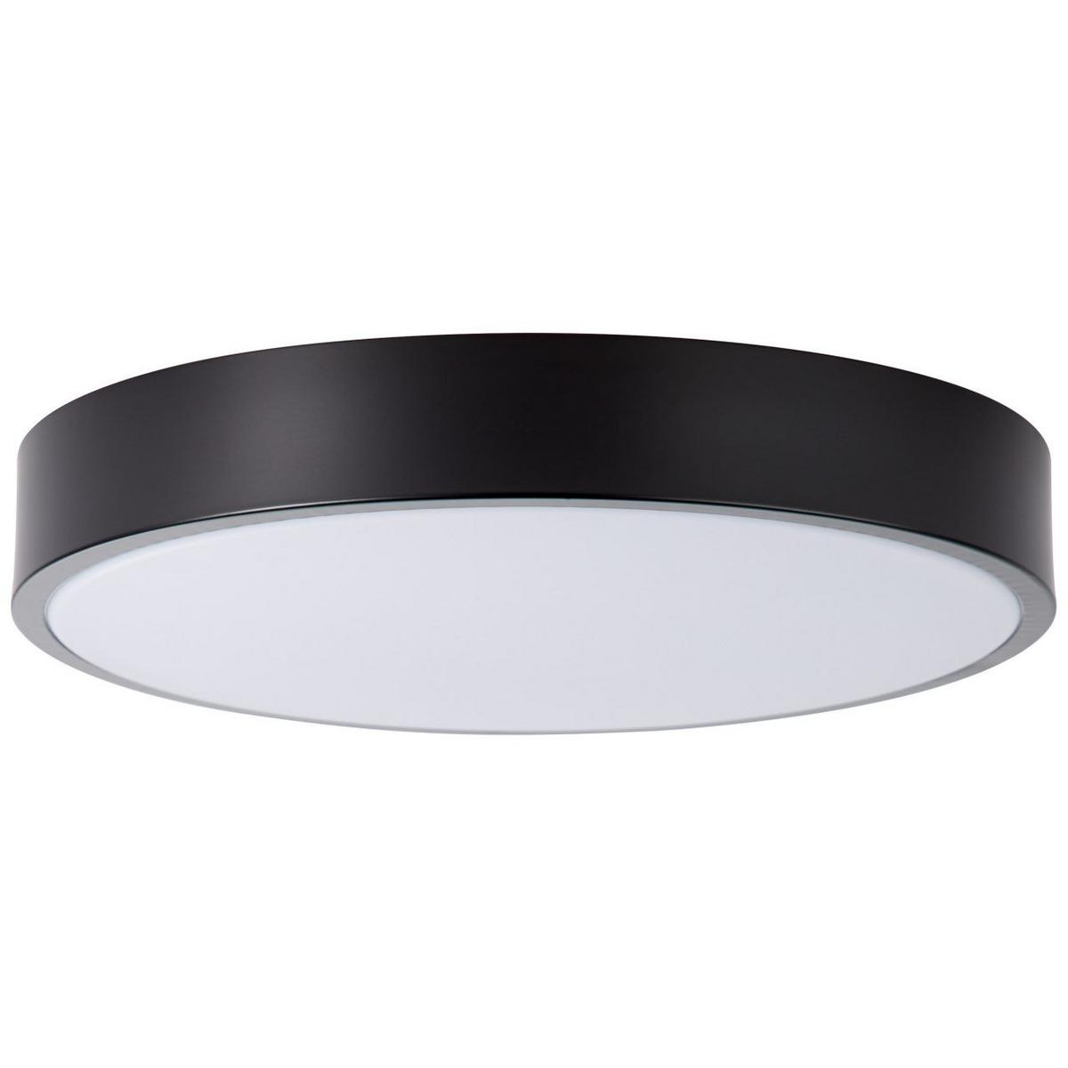DECKENLEUCHTE Slimline G97013/06 - Schwarz, Metall (33/33/6.5cm) - Brilliant