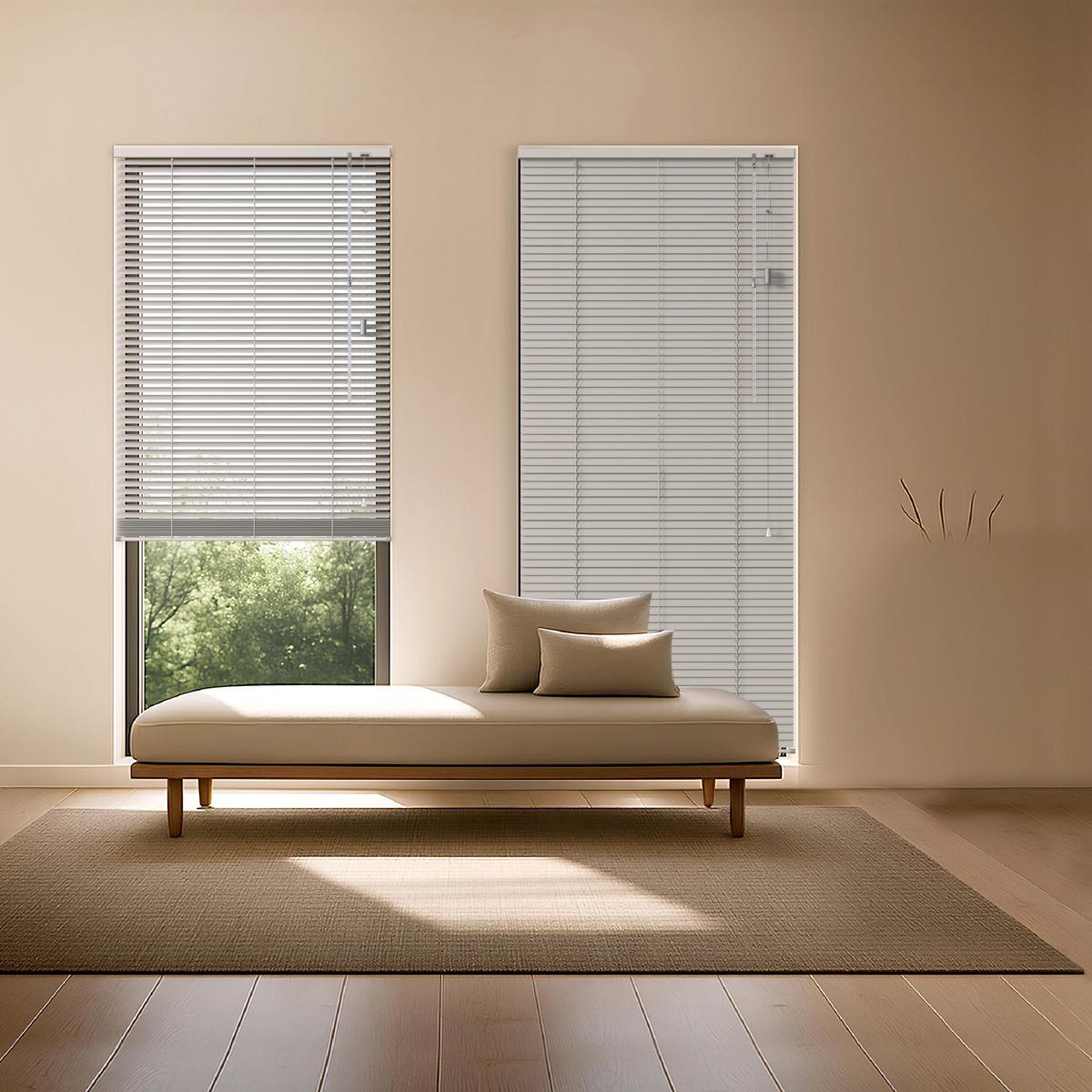 ALU-JALOUSIE SolDecor JA2 100x175cm Hellgrau matt - Dunkelgrau, Metall (100cm) - Sol Royal