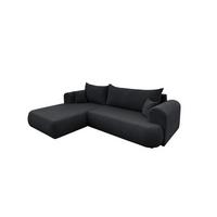 ECKSOFA Anike In Now Or Never - Schwarz, Holzwerkstoff/Textil (260/173cm) - Fun Möbel