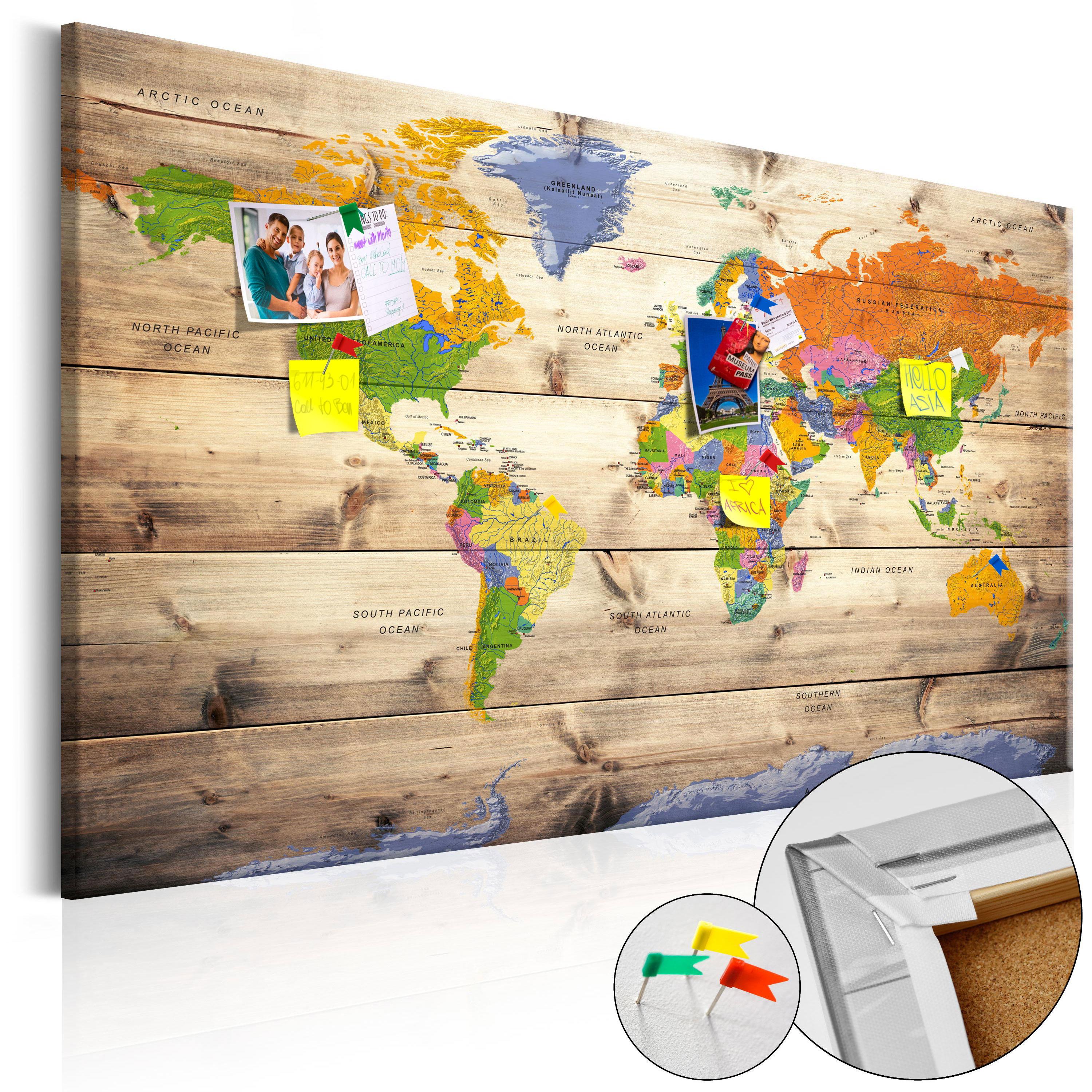 PINNWANDBILDER Bunt 120/80 cm - Multicolor, Naturmaterialien/Textil (120/80cm) - KUNSTLOFT