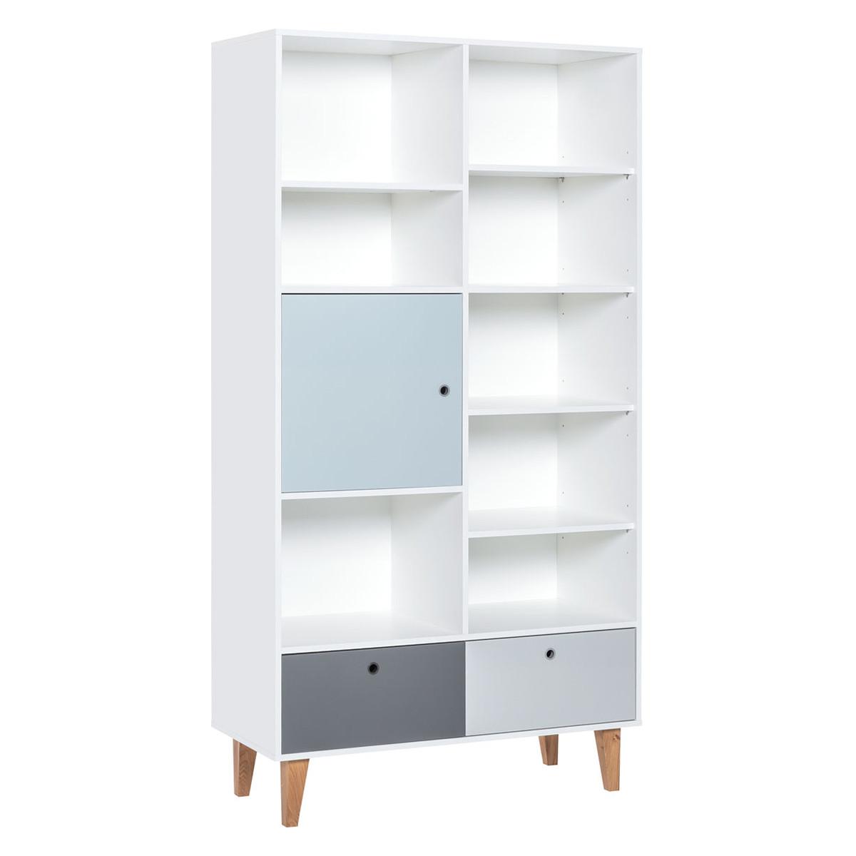BÜCHERREGAL Himmelblau - Blau, Holzwerkstoff (45/201.5/105cm) - Petits-meubles