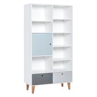 BÜCHERREGAL Himmelblau - Blau, Holzwerkstoff (45/201.5/105cm) - Petits-meubles