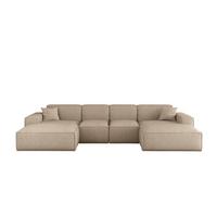 WOHNLANDSCHAFT Celes Premium Xs Artico - Beige, Holzwerkstoff/Textil (342/73/165cm) - Fun Möbel