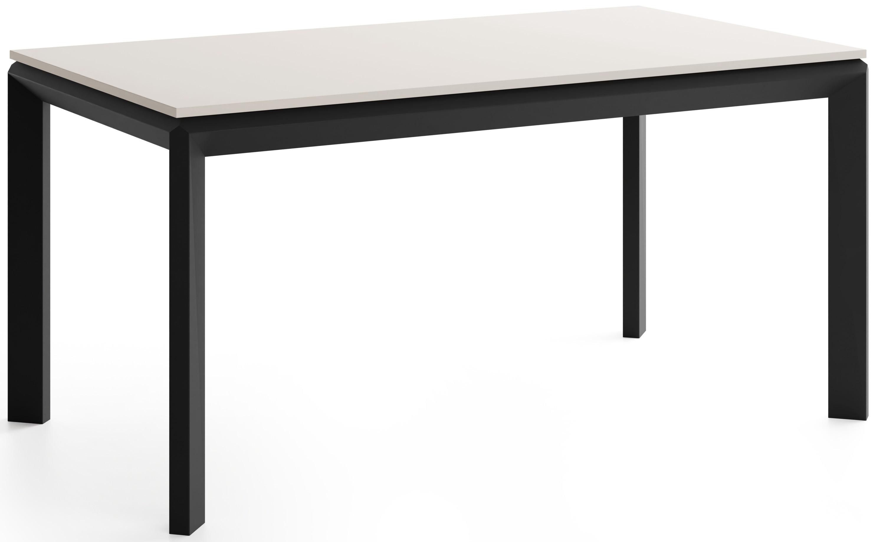 ESSTISCH Elan rechteckig ausziehbar verlängerbar mit Schwarzen Metallbeinen, Kaschmir 160-250/90/76 cm - Kaschmir/Beige, Holzwerkstoff/Metall (90/250/76cm) - WFL GROUP