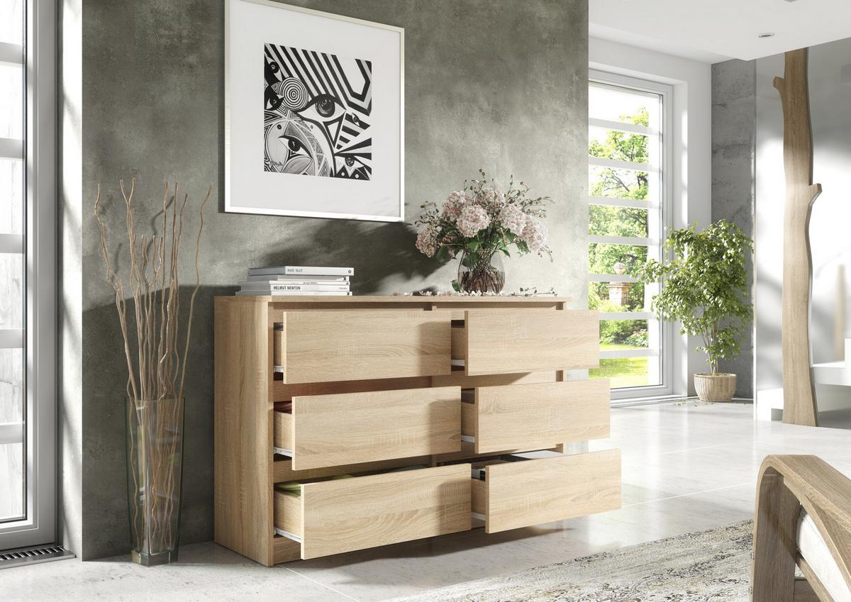 KOMMODE Sonoma 139/79/39 - Sonoma Eiche, Holzwerkstoff (139/79/39cm) - RAUMHIRSCH FURNITURE