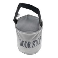 TÜRSTOPPER Sack - Grau, Textil (13/13cm) - Homescapes