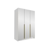 KLEIDERSCHRANK Calia III - Goldfarben/Multicolor, Holzwerkstoff/Metall (150/215/58cm) - MIRJAN24