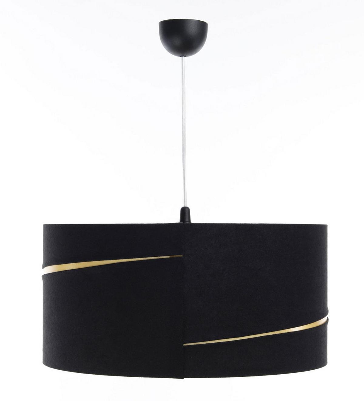 HÄNGELEUCHTE Gold 50/25 cm - Goldfarben/Schwarz, Kunststoff (50/0.4/25cm) - ONZENO