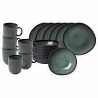 FRÜHSTÜCKS-SET Lave Gris 18-tlg. - Grau, Keramik (2/2/2cm) - like.Villeroy & Boch