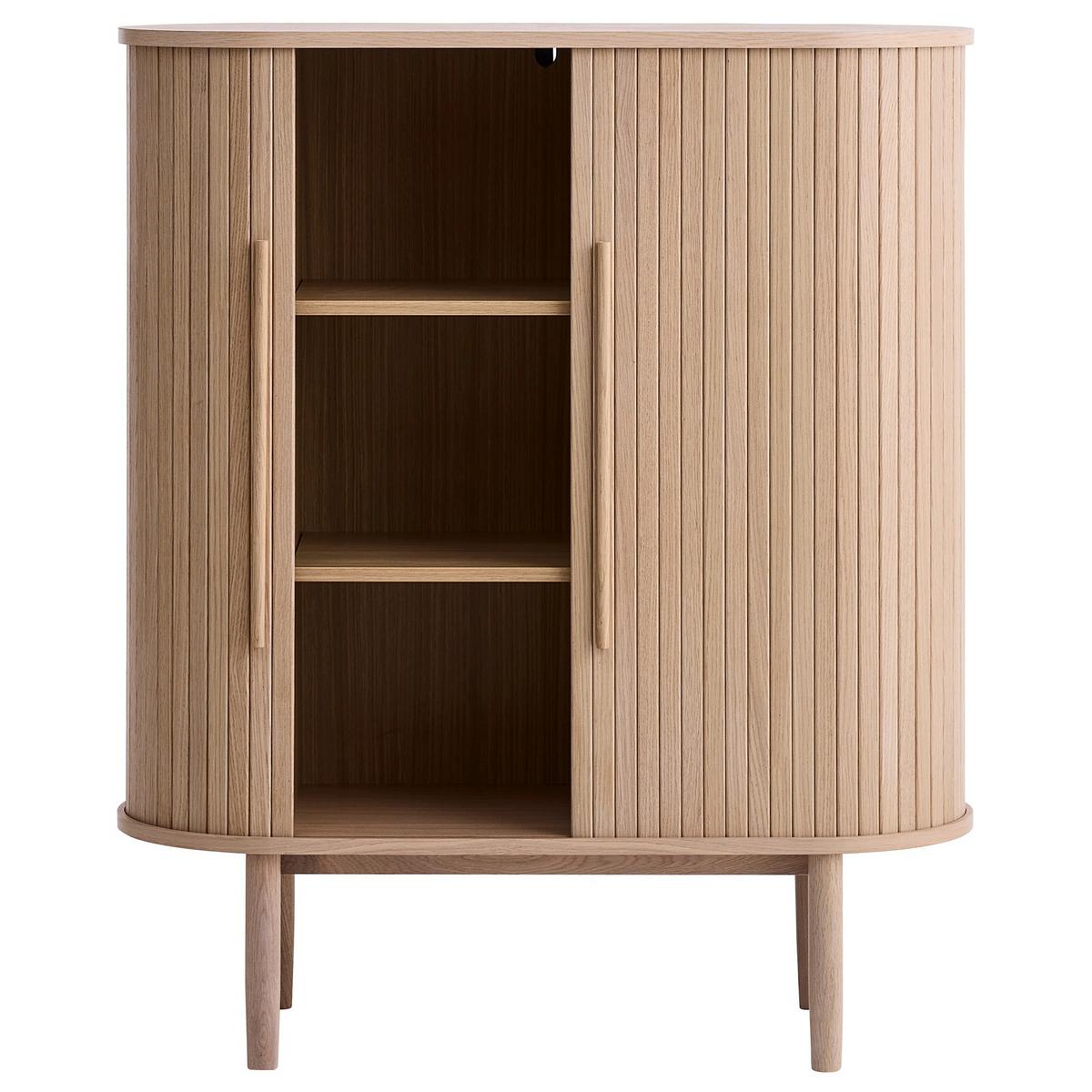 HIGHBOARD Meta 1-türig 100 cm - Hellbraun/Beige, Holz/Holzwerkstoff (100/118/40cm) - Selsey