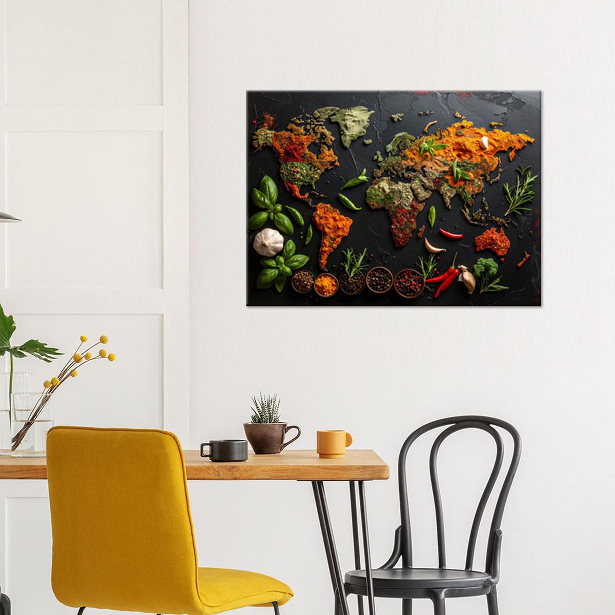LEINWANDBILD Essen & Trinken 30x20cm - Multicolor, Textil (30/20cm) - Feeby