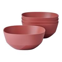 SCHALEN Silueta Vivid Mauve 750 ml 4er Set - Rot/Rosa, Kunststoff (15.2cm) - Mepal