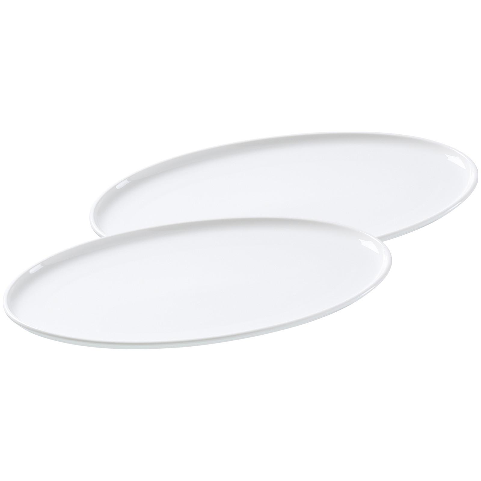 SERVIERPLATTEN Skagen weiß 30 x 17,5 cm 2er Set - Weiß, Keramik (17.5/2/30cm) - Ritzenhoff Breker
