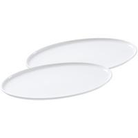SERVIERPLATTEN Skagen weiß 30 x 17,5 cm 2er Set - Weiß, Keramik (17.5/2/30cm) - Ritzenhoff Breker
