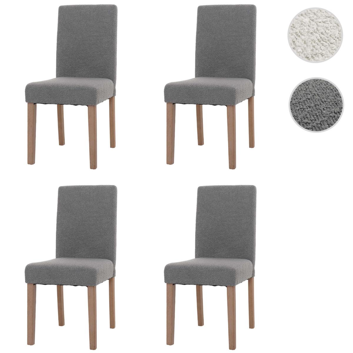 ESSZIMMERSTUHL Grau 4er-Set - Grau, Textil (42/90/50cm) - MCW
