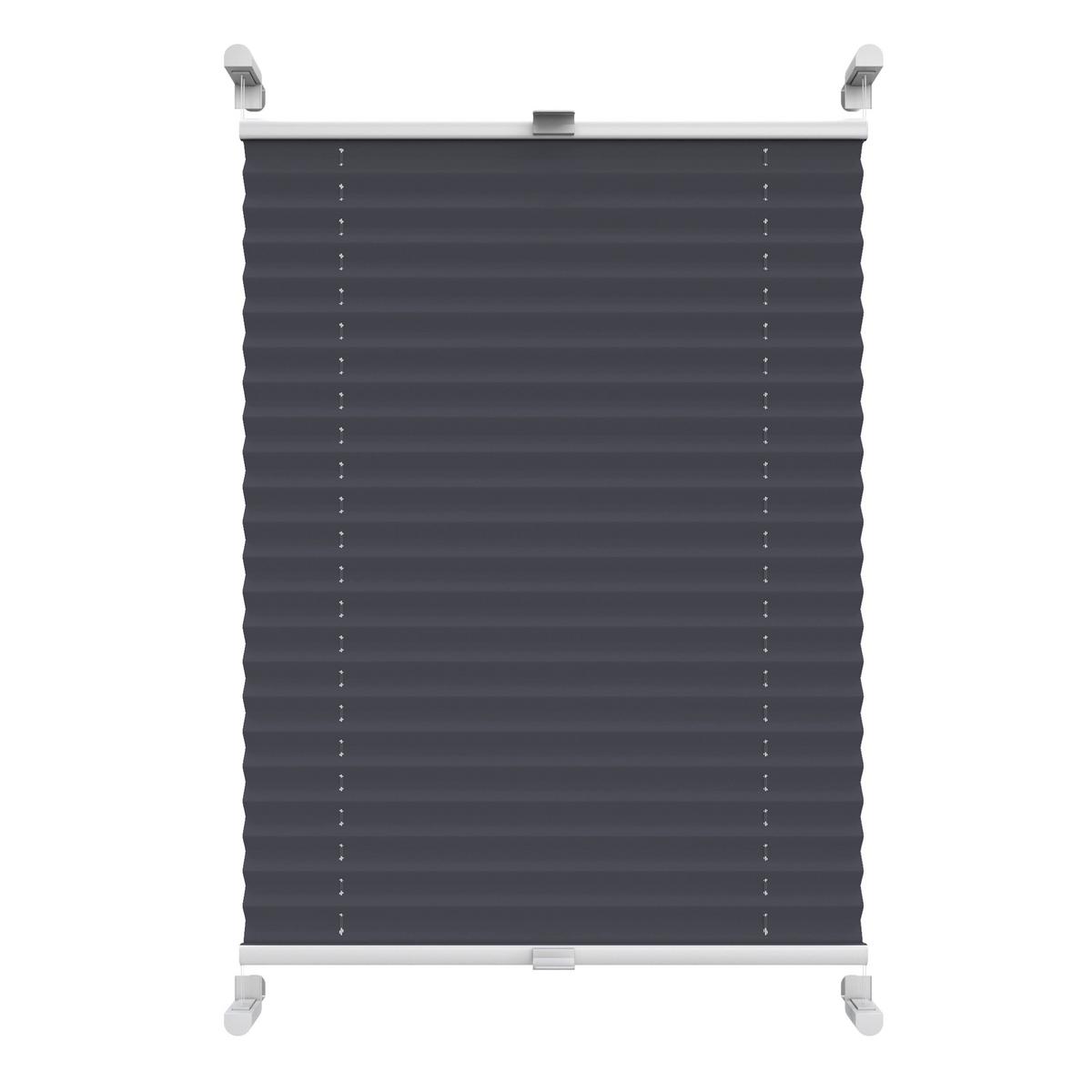 PLISSEE Thermo Basic 75 x 210cm Klemmfix ohne Bohren - Grau, Textil (75/210/210cm) - Deco-Raum