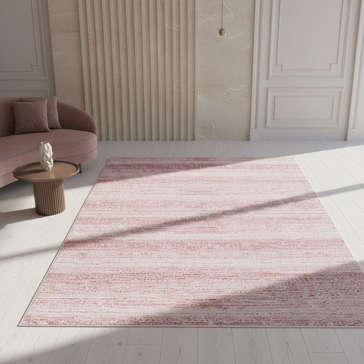 KURZFLORTEPPICH INN, einfarbig, Rosa, 240 x 340 cm - Rosa, Textil (340/240cm) - KADIMA DESIGN