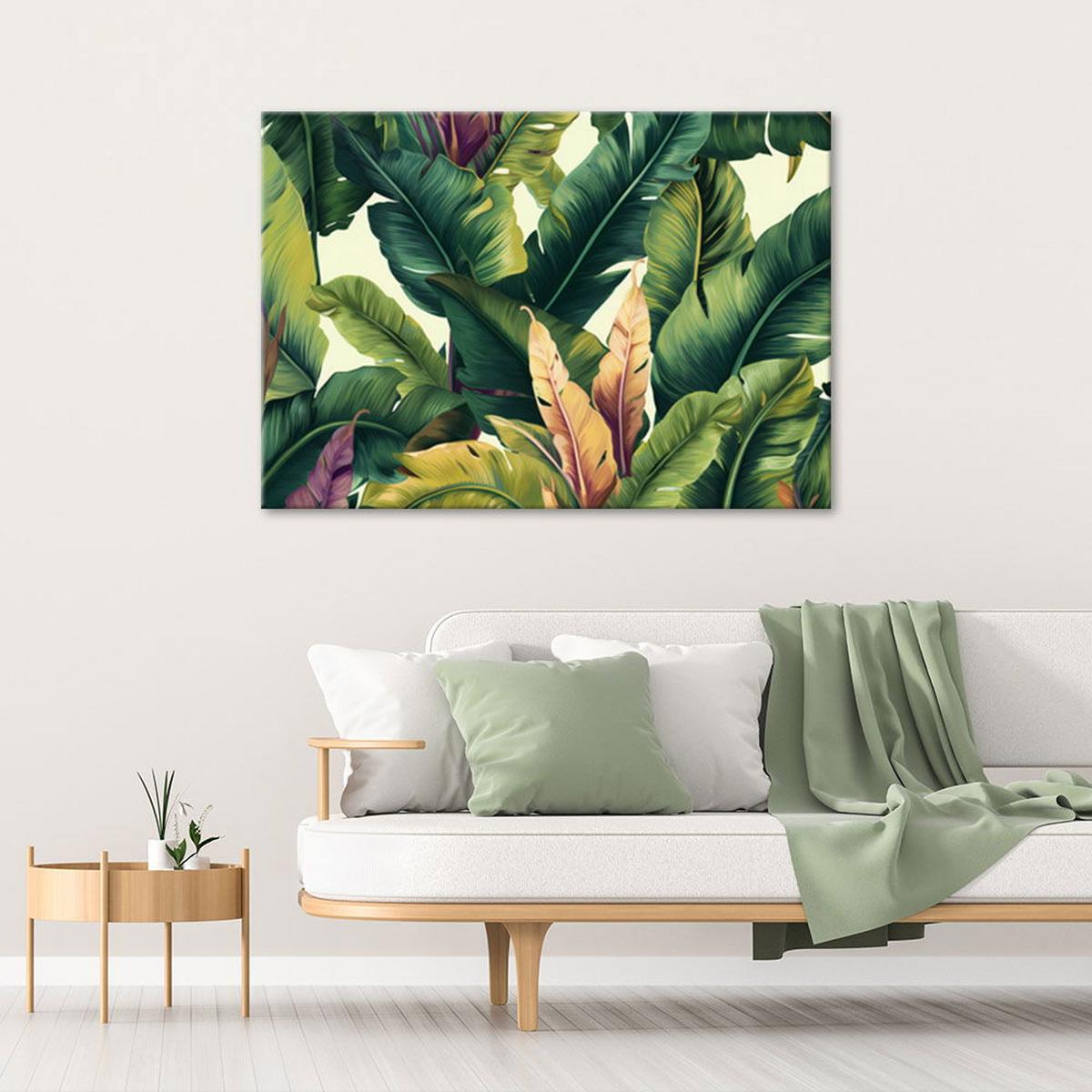 KUNSTDRUCK Grün 90/60 cm - Grün, Textil (90/60cm) - KUNSTLOFT