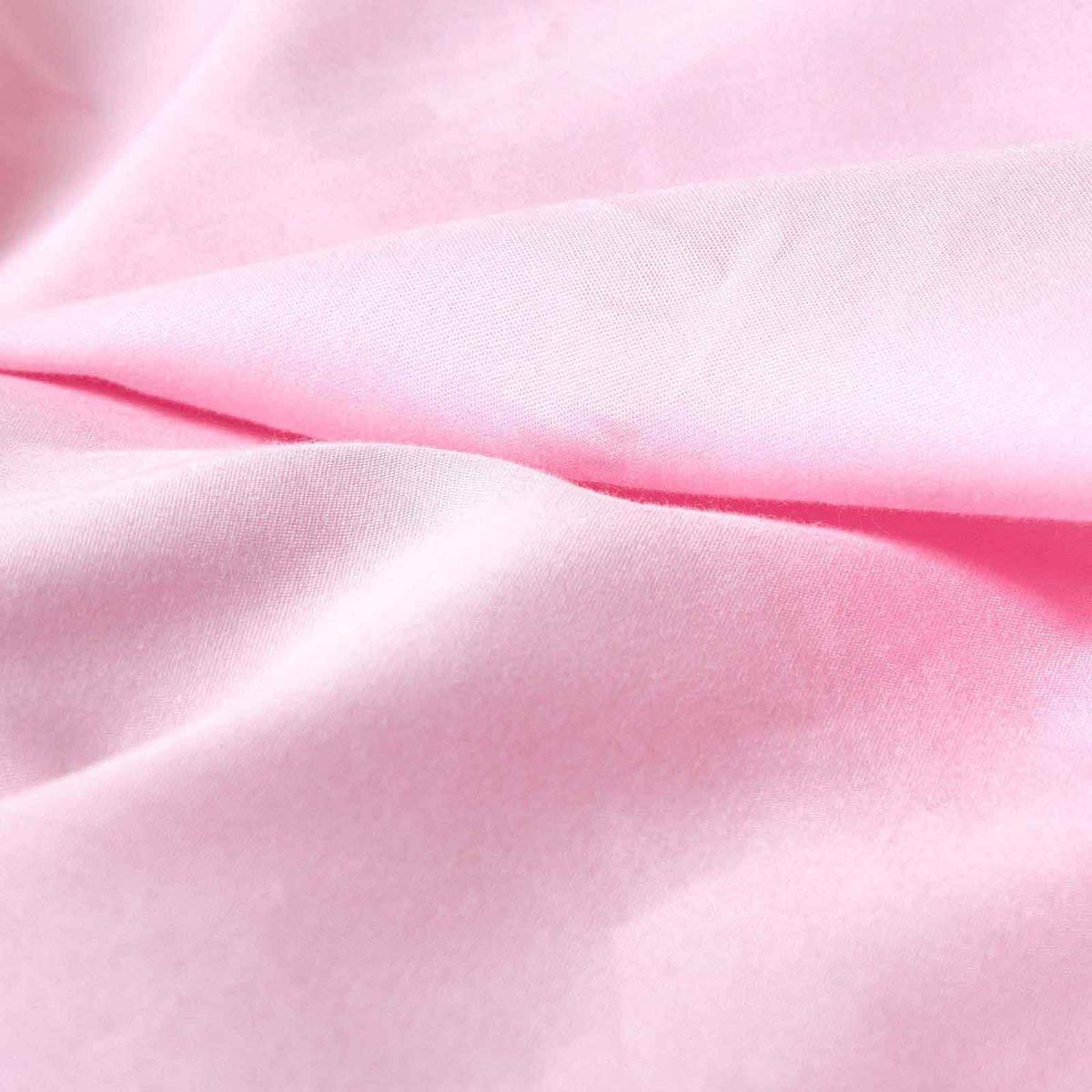 BETTLAKEN ohne Gummizug, Ägyptische Baumwolle, Fadendichte 200 - Rosa, Textil (275/275cm) - Homescapes
