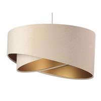 HÄNGELEUCHTE Gold 50/23 cm - Goldfarben, Kunststoff (50/1/23cm) - ONZENO