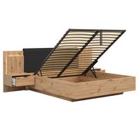 BOXBETT 160/200 Mao Holz in Eichenoptik - Braun, Holzwerkstoff (160/200cm) - Petits-meubles