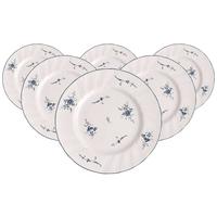 FRÜHSTÜCKSTELLER Vieux Luxembourg weiß-blau ø 20,5 cm 6er Set - Blau/Weiß, Keramik (20.5cm) - Villeroy & Boch