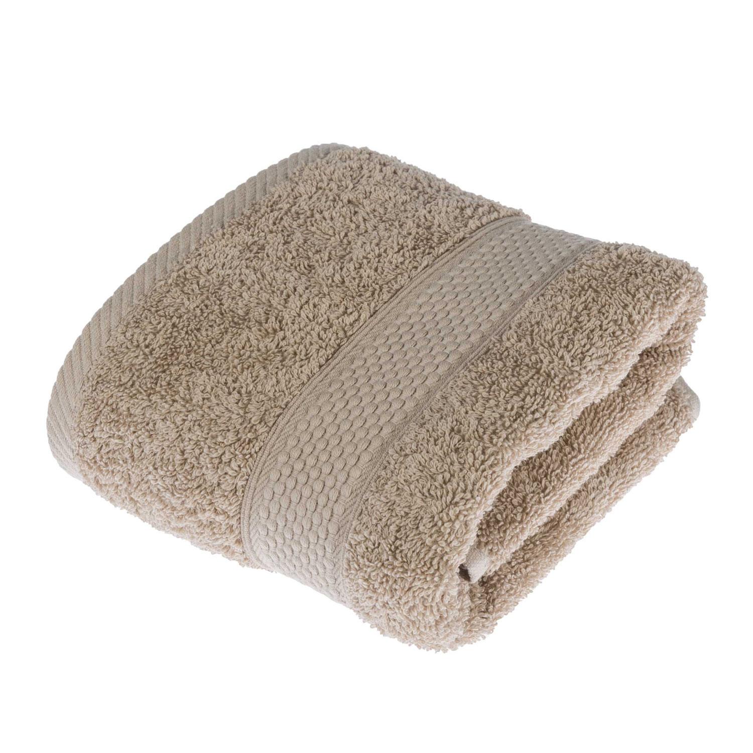 HANDTUCH Essential beige - Beige, Textil (50/90cm) - Homescapes
