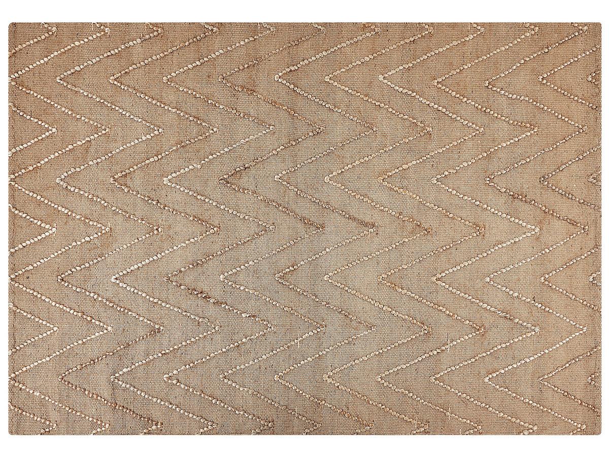 TEPPICH geflochten Daday 230/160 cm - Beige, Naturmaterialien (160/230cm) - Beliani