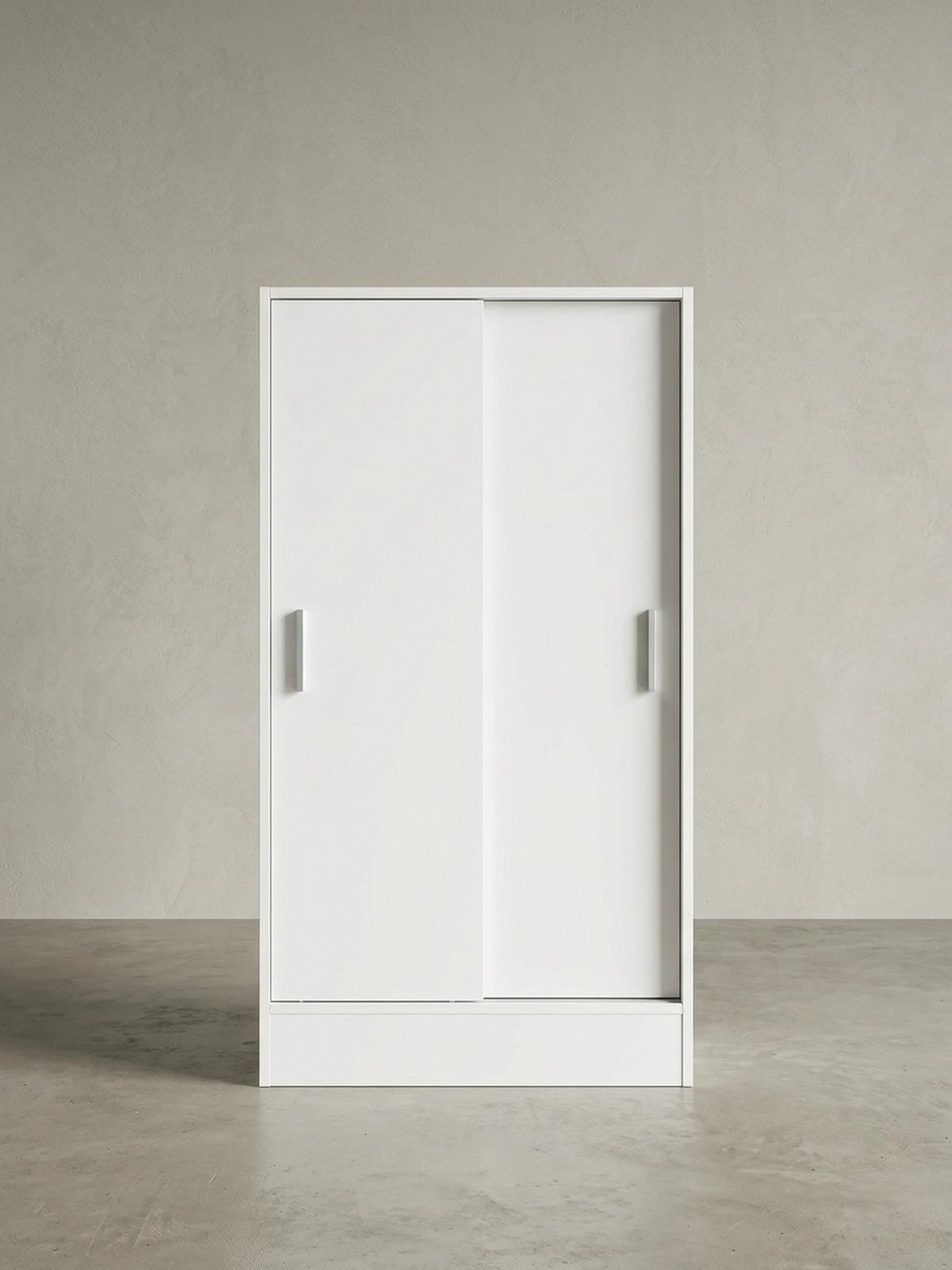 AKTENSCHRANK – Holz, Weiß, 60x107,5x28,5 cm, wasserabweisend & kratzfest, modern - Weiß, Holz/Metall (60/108/29cm) - KADIMA DESIGN