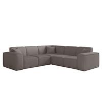 SOFA Celes Premium Stoff Scala - Taupe, Holzwerkstoff/Textil (246/246cm) - Fun Möbel