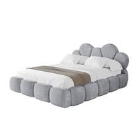 POLSTERBETT mit Bettkasten und Lattenrost, Bett mit Matratze H3/H4 - LANA 180x200 Hellgrau - Hellgrau, Holzwerkstoff/Textil (180/200cm) - ALTDECOR
