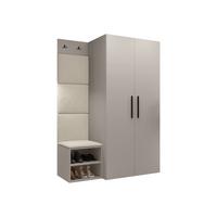 GARDEROBEN-SET Medi IV - Kaschmir/Beige, Holzwerkstoff/Kunststoff (80/191/50cm) - MIRJAN24