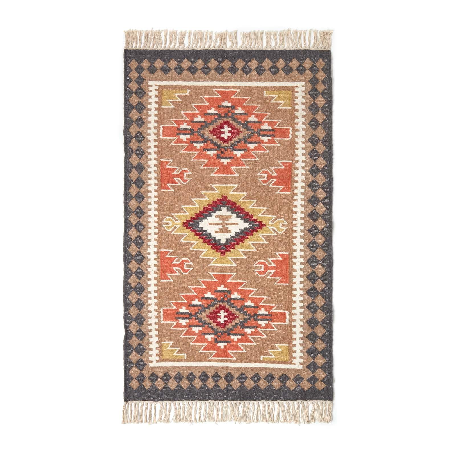 KELIM-TEPPICH Jaipur handgewebt 120/170 cm - Multicolor, Textil (120/170cm) - Homescapes